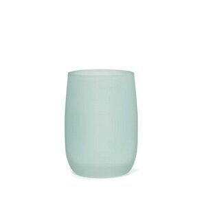 new Haven Eulo Frosted Glass Bathroom Accessory Tumbler in Jadeite Green color